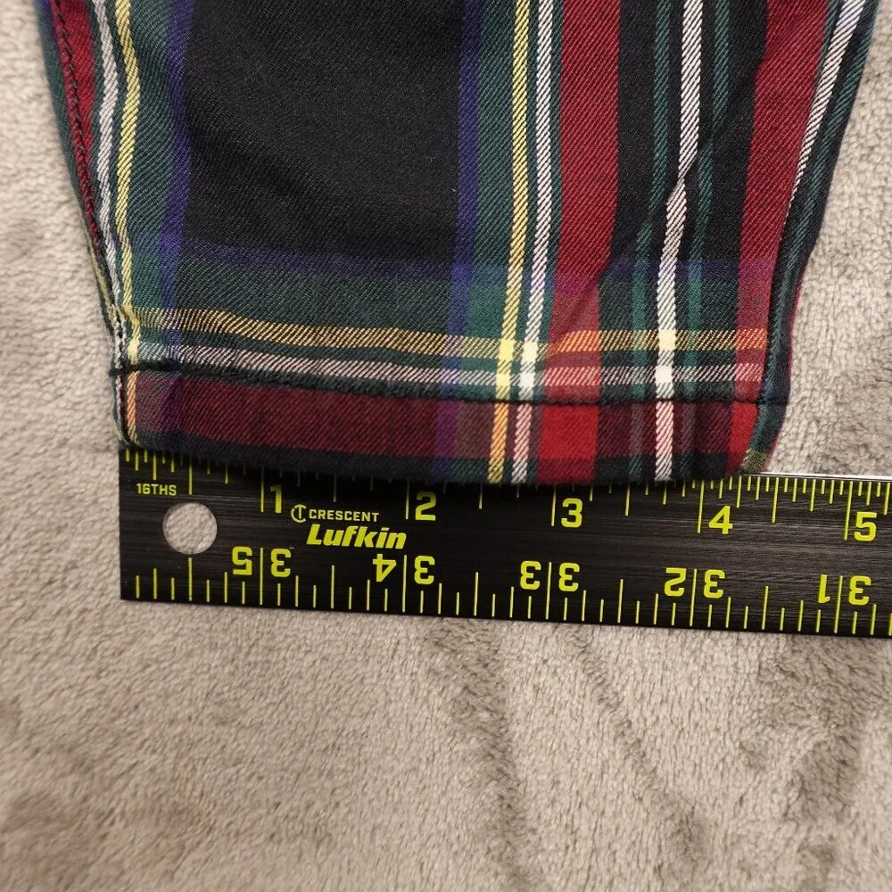 vineyard vines Jamie high‎ rise jolly plaid pants women's 0 multi-color